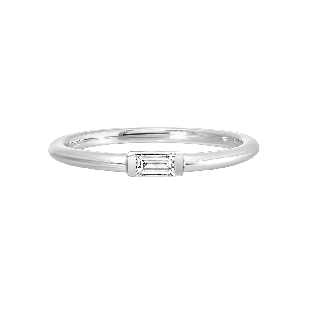14Kt White Gold Diamond 1/10Ctw Ring