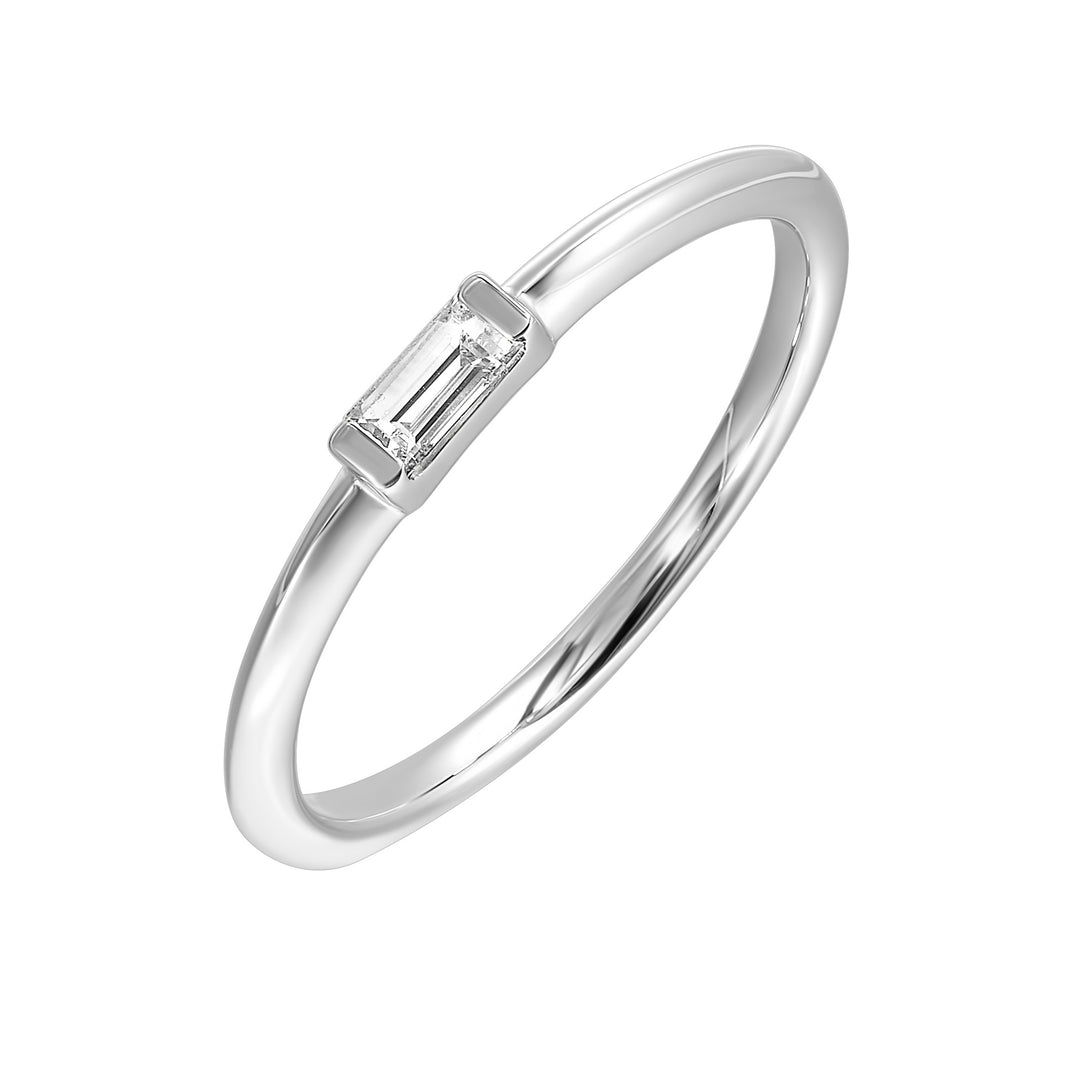 14Kt White Gold Diamond 1/10Ctw Ring