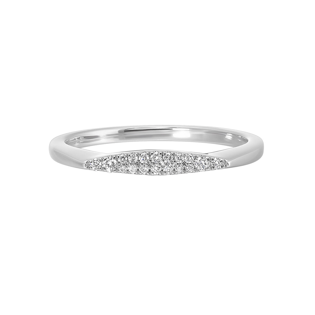 14Kt White Gold Diamond 1/12Ctw Ring