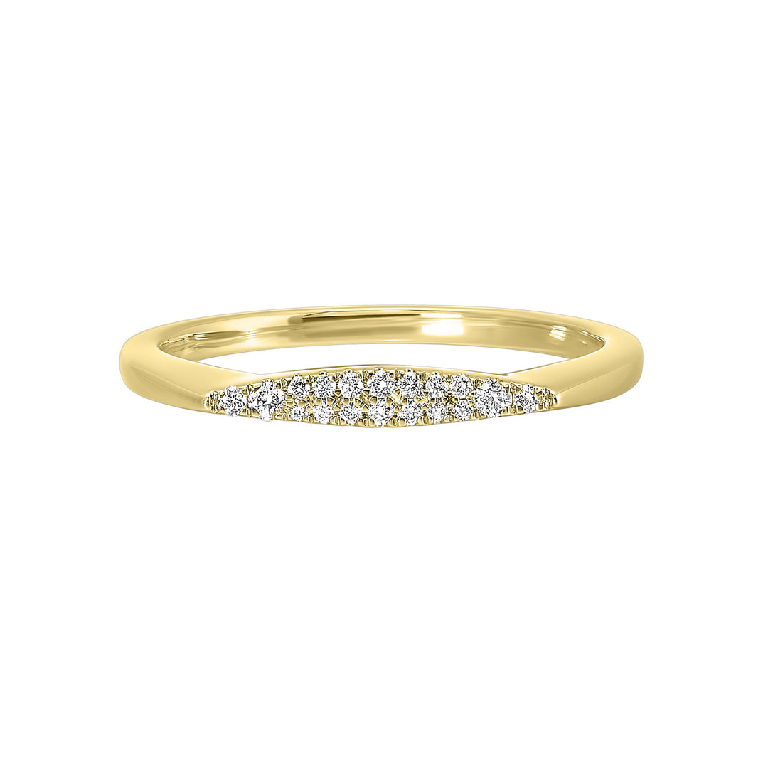 14Kt Yellow Gold Diamond 1/12Ctw Ring