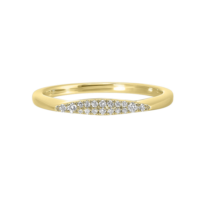 14Kt Yellow Gold Diamond 1/12Ctw Ring
