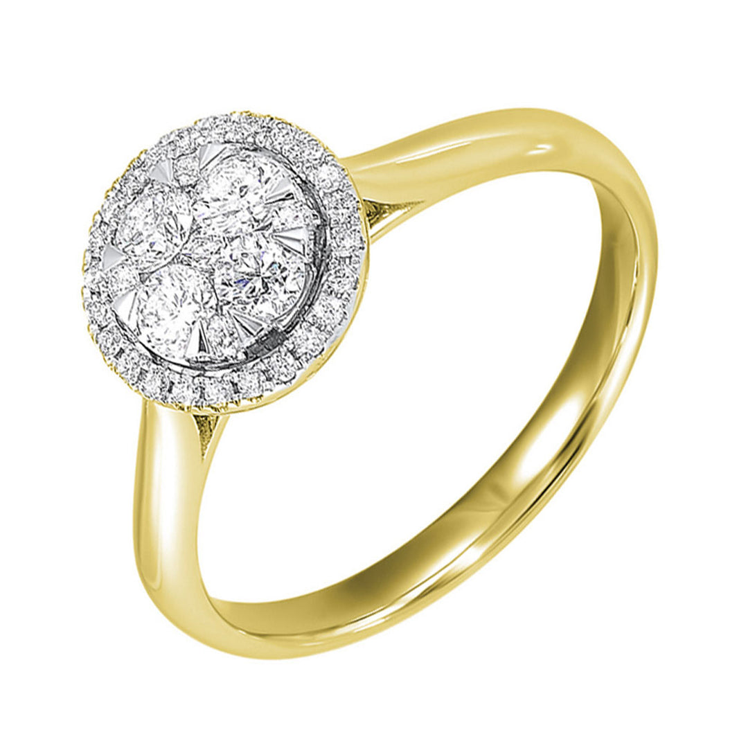 14Kt Yellow Gold Diamond 1/2Ctw Ring