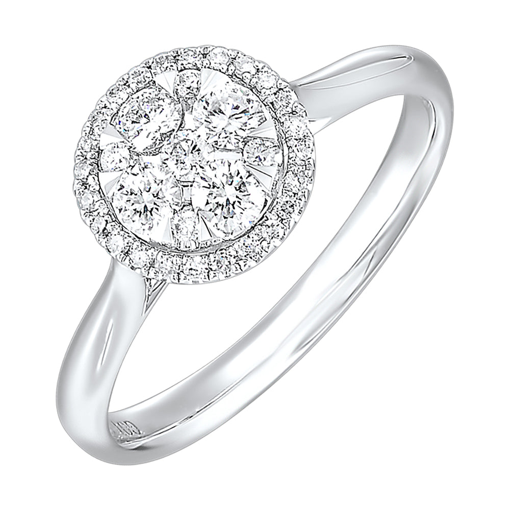 14Kt White Gold Diamond 1/2Ctw Ring