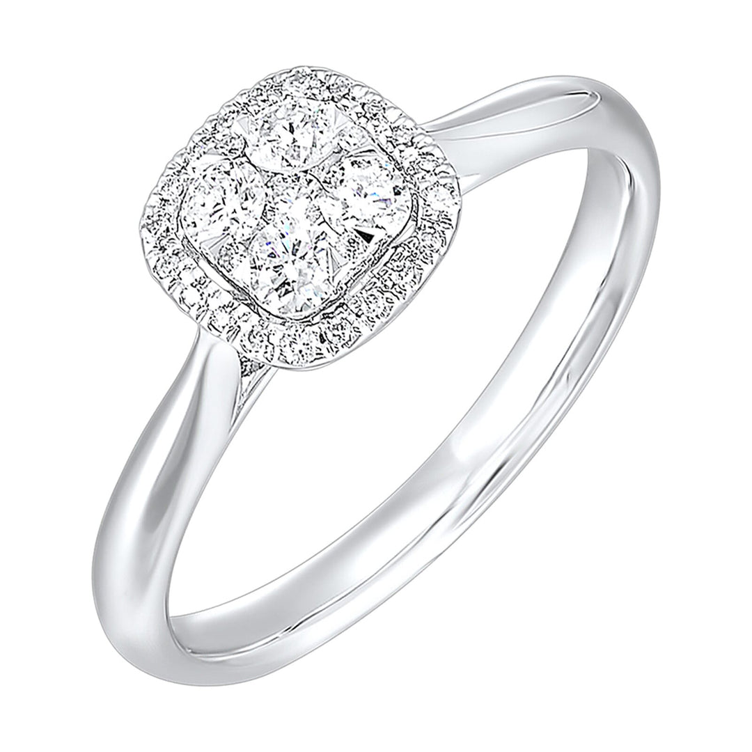 14Kt White Gold Diamond 1/3Ctw Ring