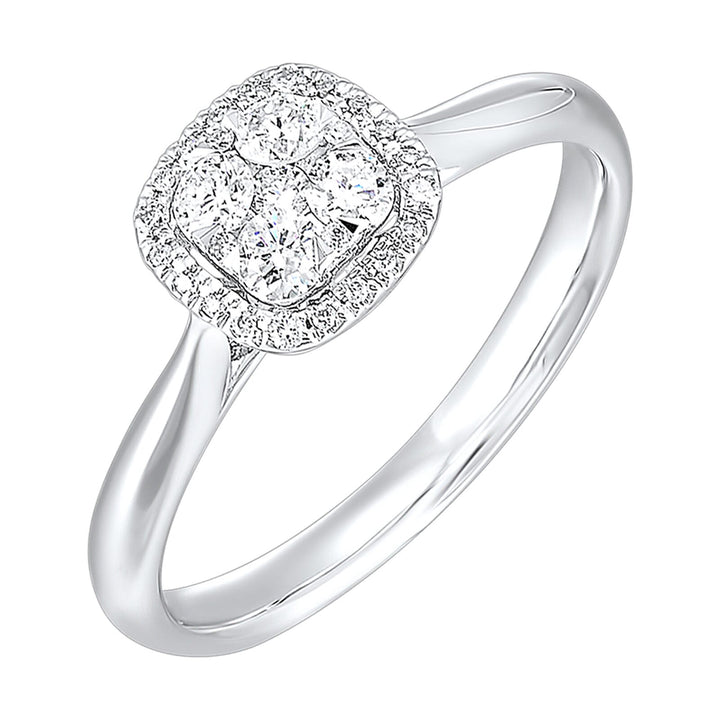 14Kt White Gold Diamond 1/3Ctw Ring