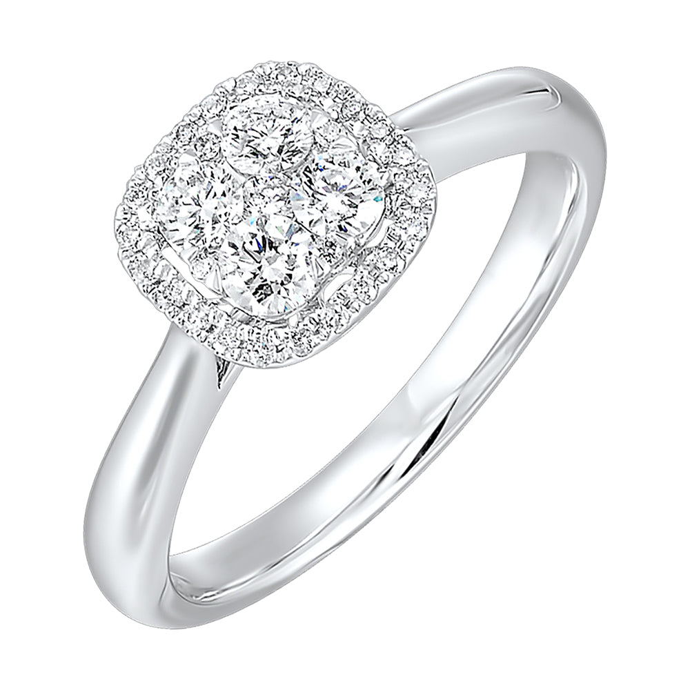 14Kt White Gold Diamond 1/2Ctw Ring