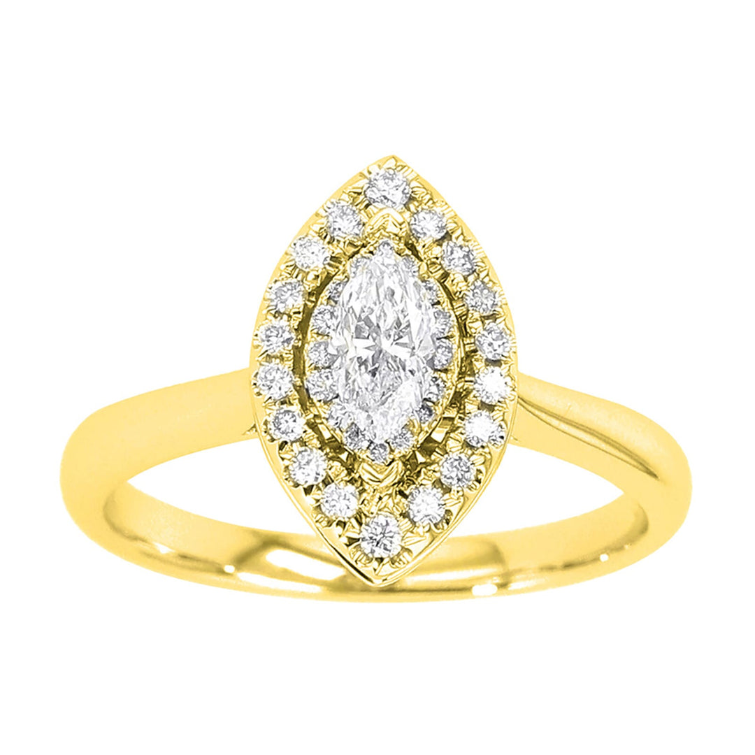 14Kt Yellow Gold Diamond 1/4Ctw Ring