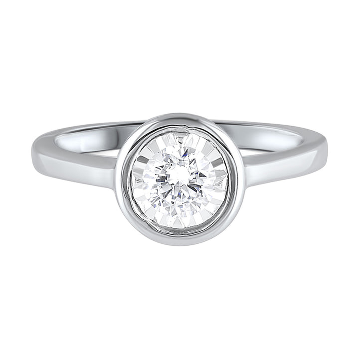 14Kt White Gold Diamond 1/10Ctw Ring