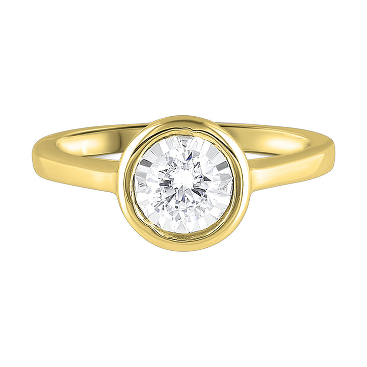 14Kt Yellow Gold Diamond 1/4Ctw Ring