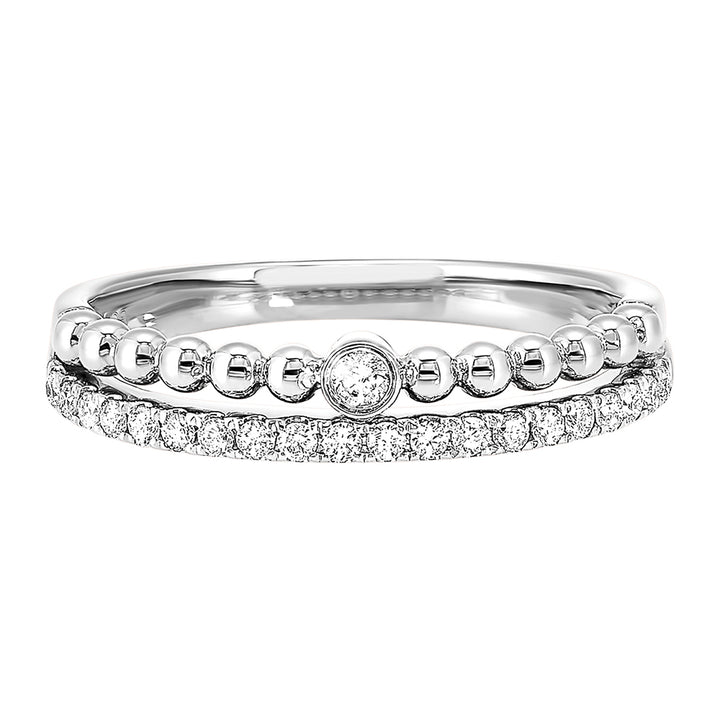 14Kt White Gold Diamond 1/5Ctw Ring