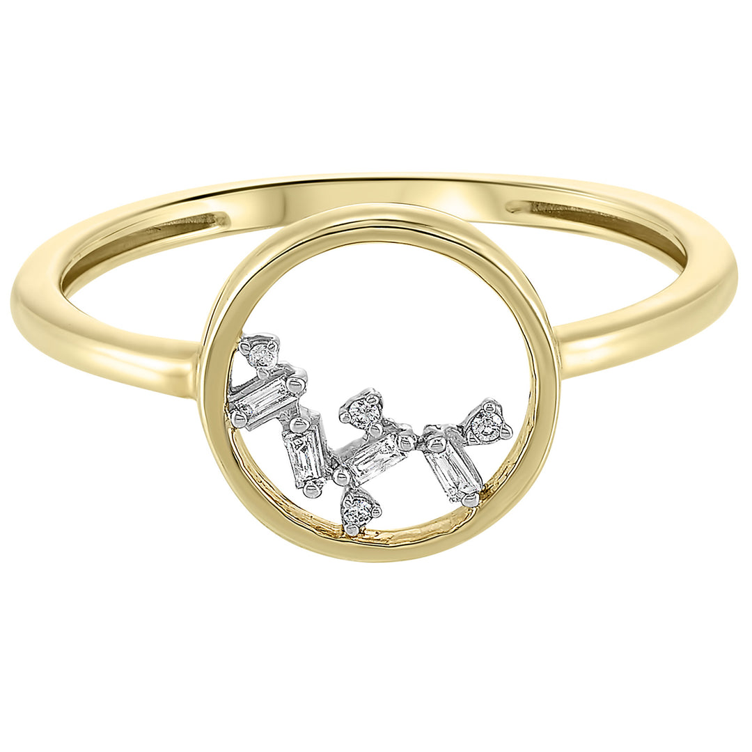 14Kt Yellow Gold Diamond 1/25Ctw Ring