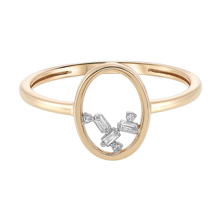 14Kt Yellow Gold Diamond 1/50Ctw Ring
