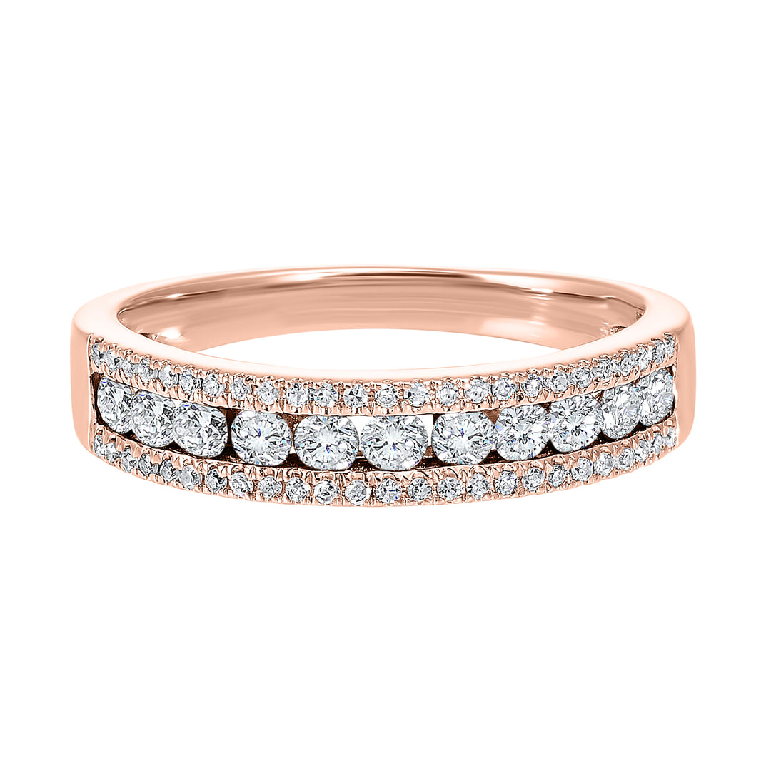 14Kt Rose Gold Diamond 1/2Ctw Ring