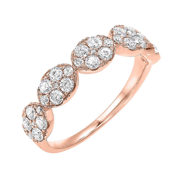 14Kt Rose Gold Diamond 3/4Ctw Ring
