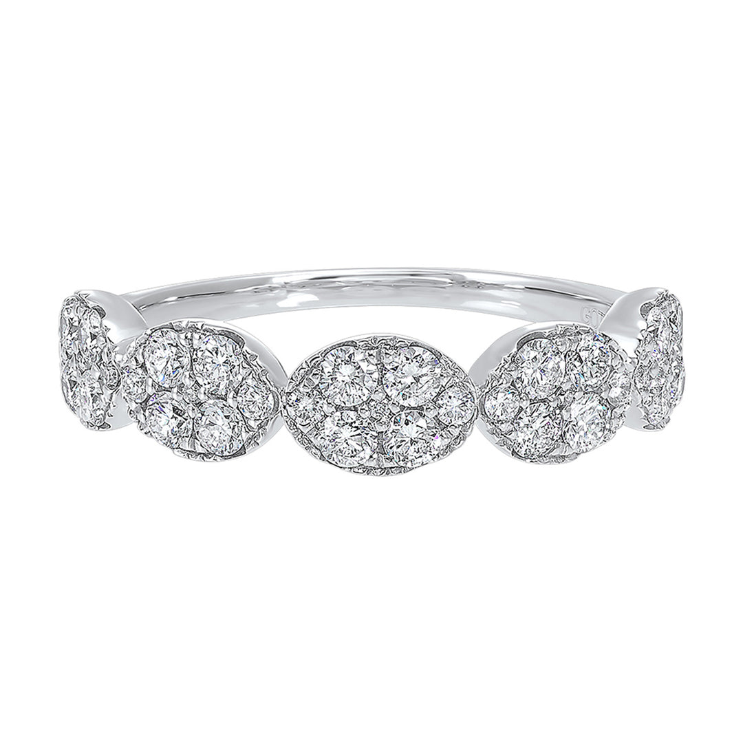 14Kt White Gold Diamond 3/4Ctw Ring
