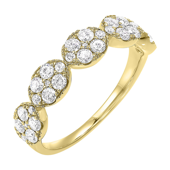 14Kt Yellow Gold Diamond 3/4Ctw Ring