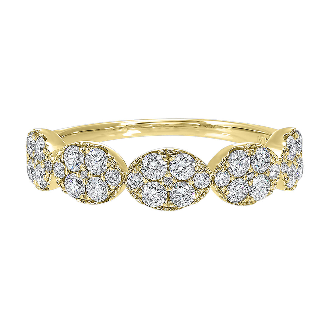 14Kt Yellow Gold Diamond 3/4Ctw Ring