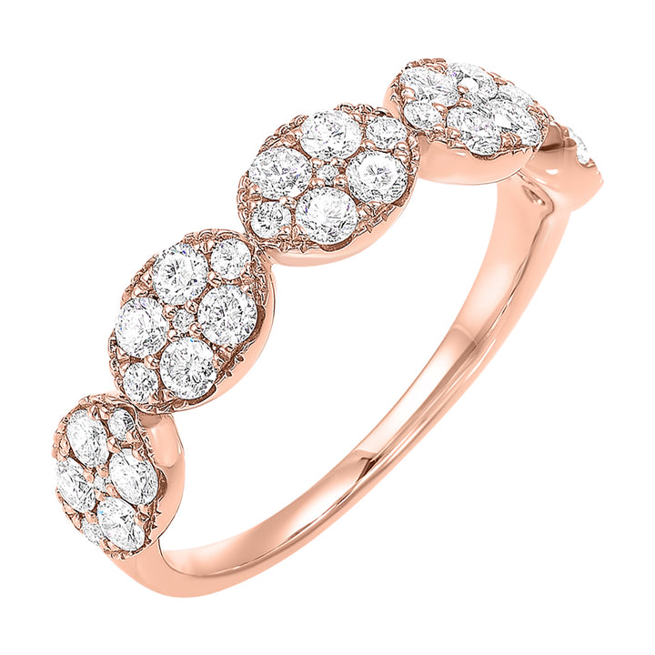 14Kt Rose Gold Diamond 3/4Ctw Ring