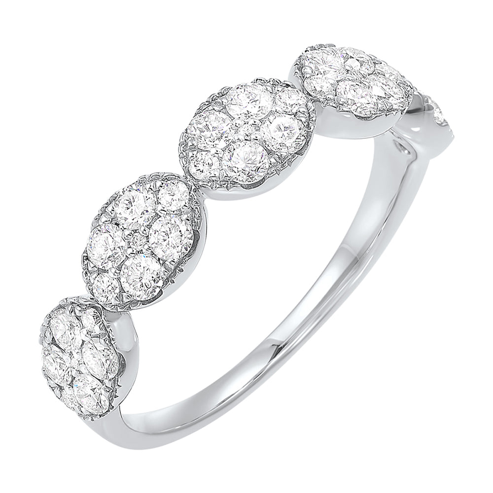 14Kt White Gold Diamond 3/4Ctw Ring