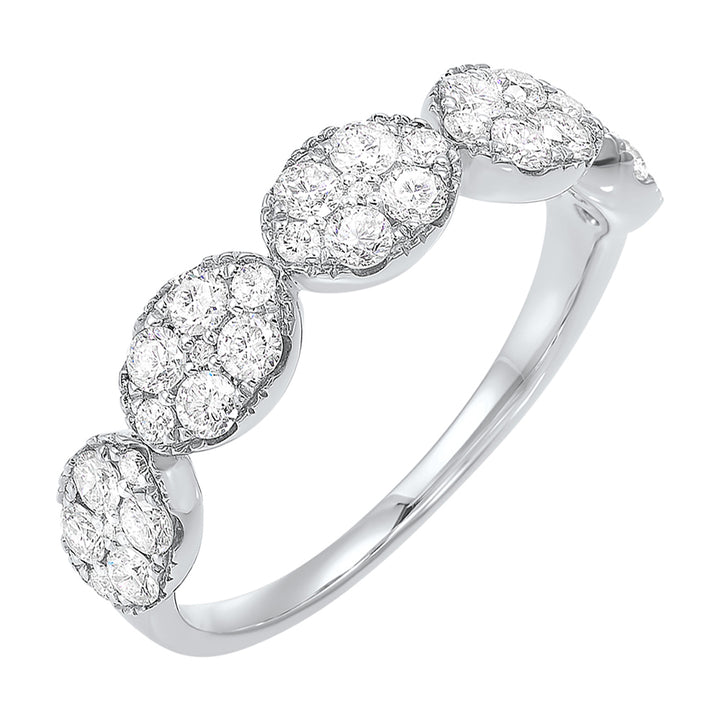14Kt White Gold Diamond 3/4Ctw Ring