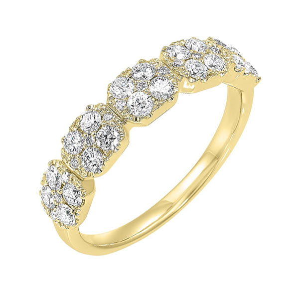 14Kt Yellow Gold Diamond 3/4Ctw Ring