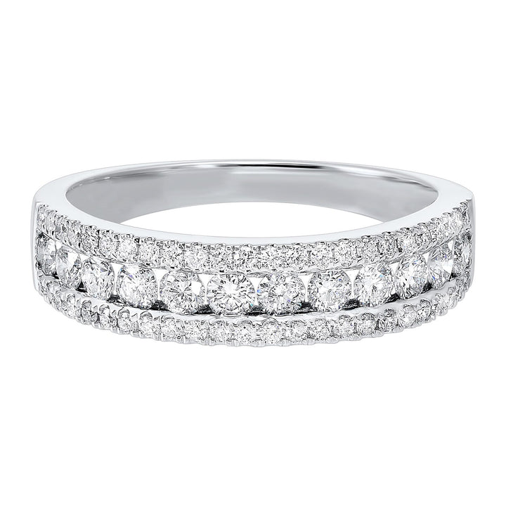 14Kt White Gold Diamond 3/4Ctw Ring