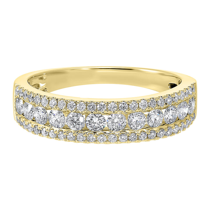 14Kt Yellow Gold Diamond 3/4Ctw Ring