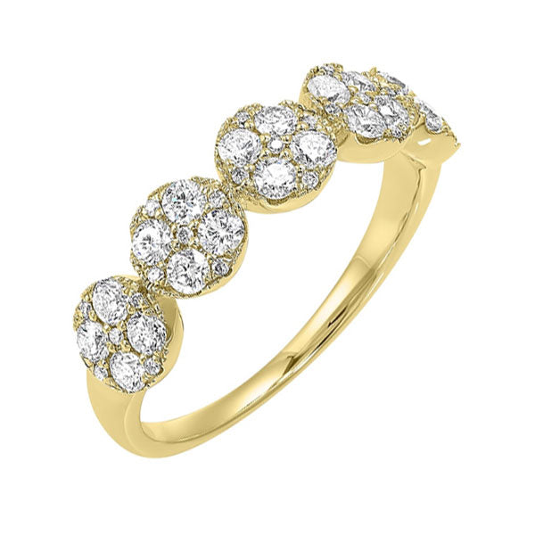 14Kt Yellow Gold Diamond 3/4Ctw Ring