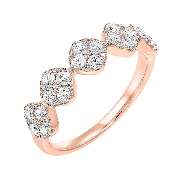 14Kt Rose Gold Diamond 3/4Ctw Ring