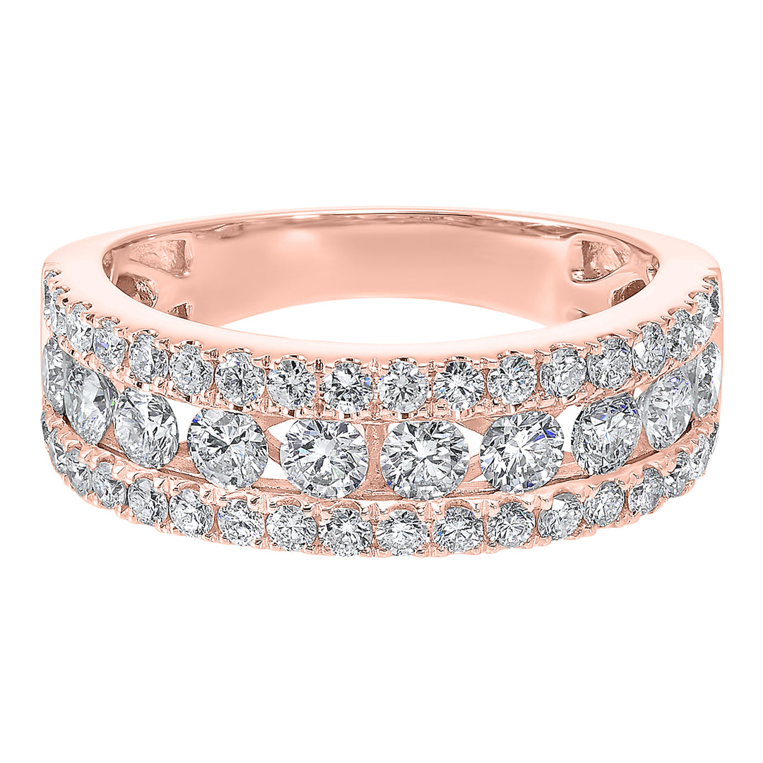 14Kt Rose Gold Diamond 1Ctw Ring