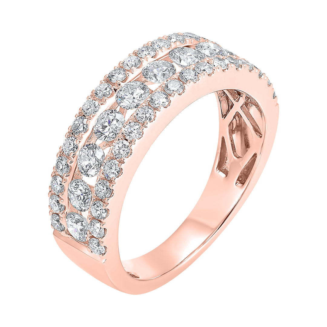 14Kt Rose Gold Diamond 1Ctw Ring