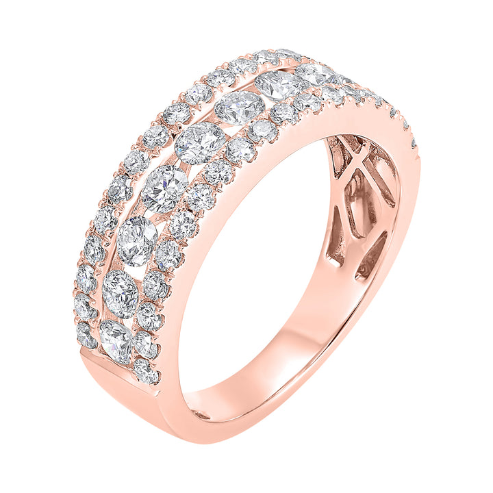 14Kt Rose Gold Diamond 1Ctw Ring
