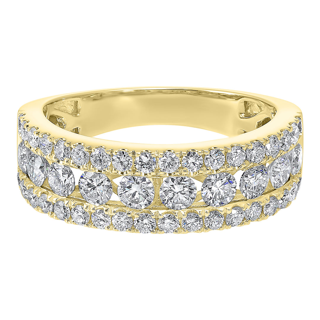 14Kt Yellow Gold Diamond 1Ctw Ring