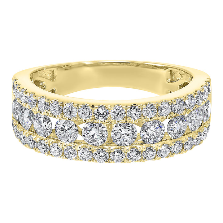14Kt Yellow Gold Diamond 1Ctw Ring