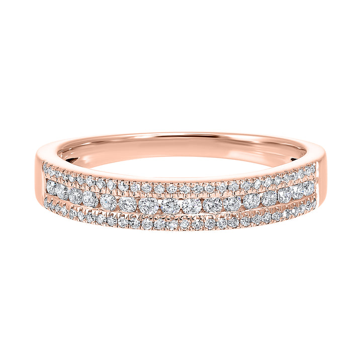 14Kt Rose Gold Diamond 1/4Ctw Ring