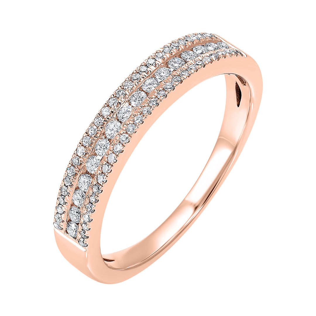 14Kt Rose Gold Diamond 1/4Ctw Ring