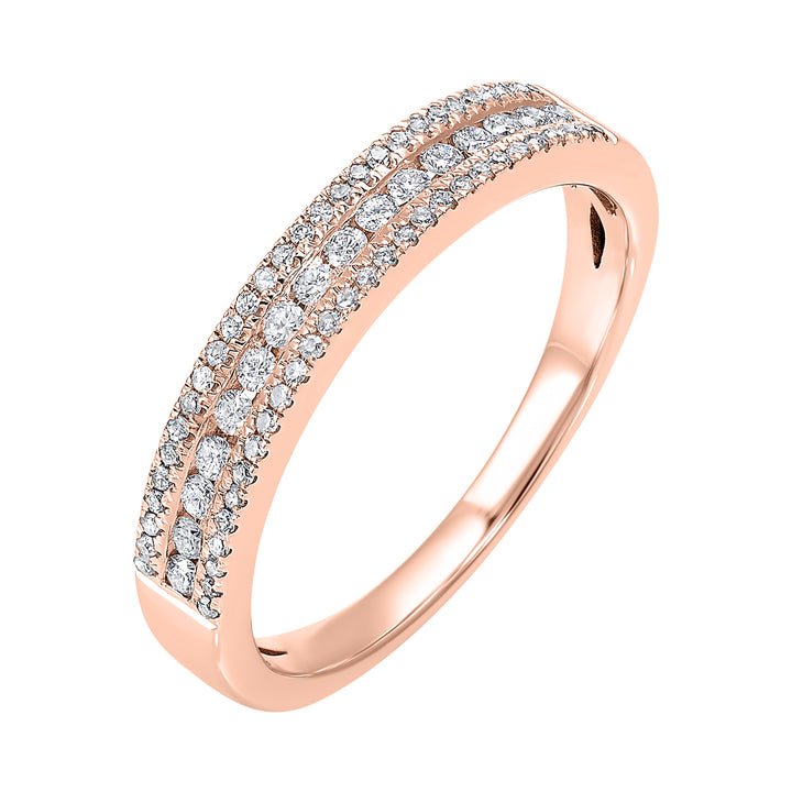 14Kt Rose Gold Diamond 1/4Ctw Ring