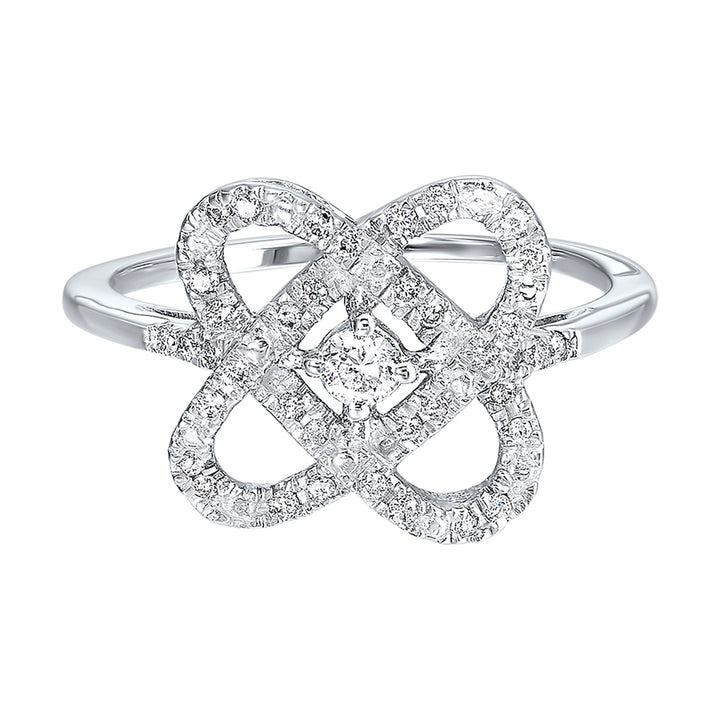 Silver Diamond 1/4Ctw Ring