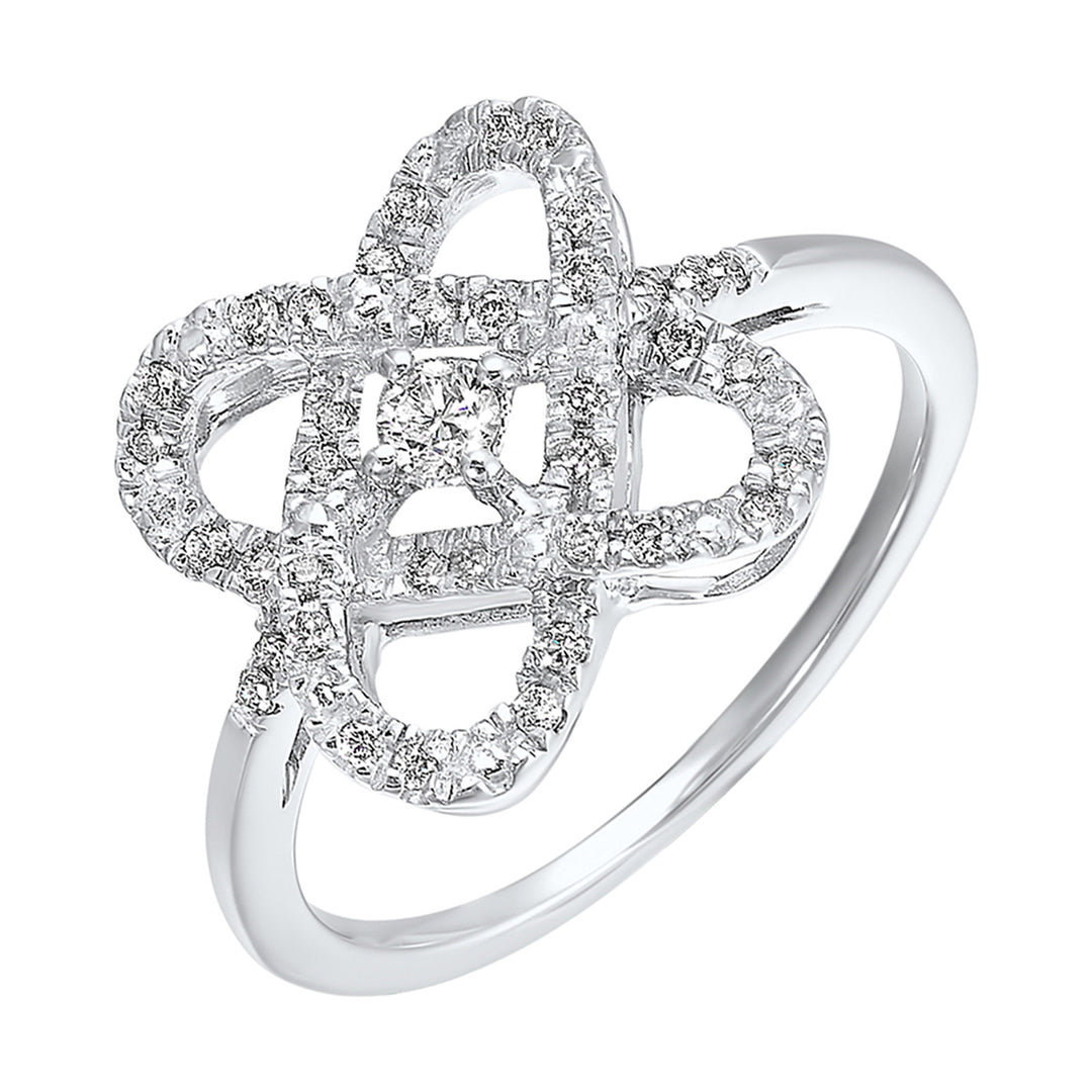 Silver Diamond 1/4Ctw Ring