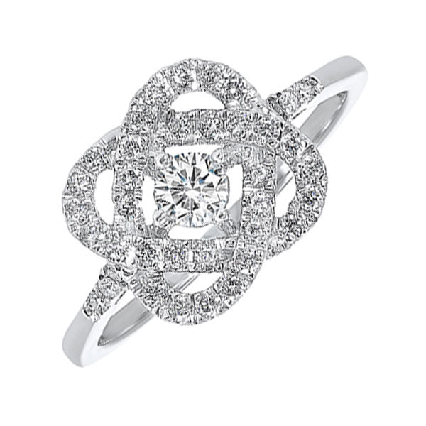 14Kt White Gold Diamond 3/4Ctw Ring
