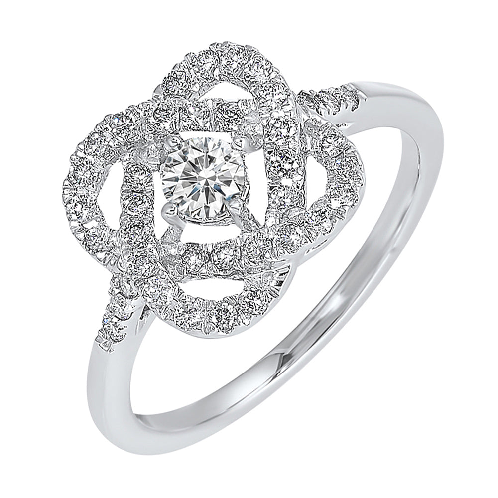 14Kt White Gold Diamond 1 1/2Ctw Ring
