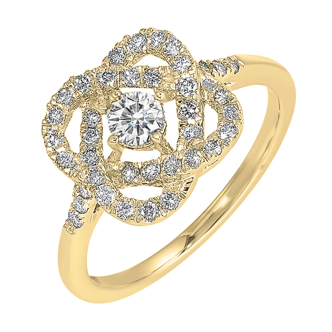 14Kt Yellow Gold Diamond 1 1/2Ctw Ring