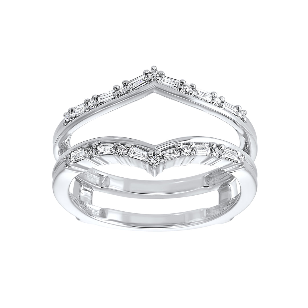 14Kt White Gold Diamond 1/4Ctw Ring