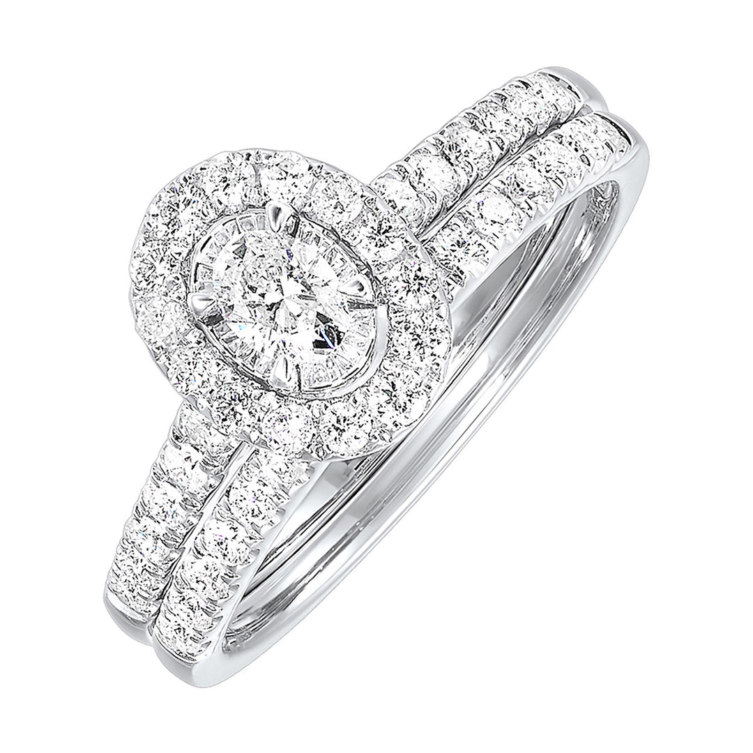 14Kt White Gold Diamond 3/4Ctw Ring