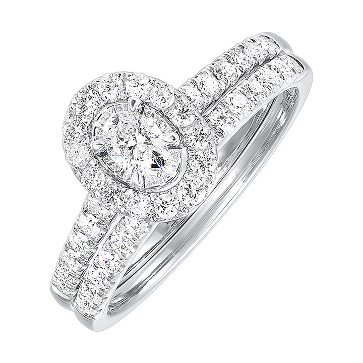 14Kt White Gold Diamond 3/4Ctw Ring
