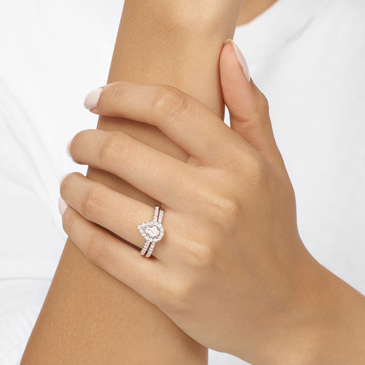 14Kt White Gold Diamond 3/4Ctw Ring