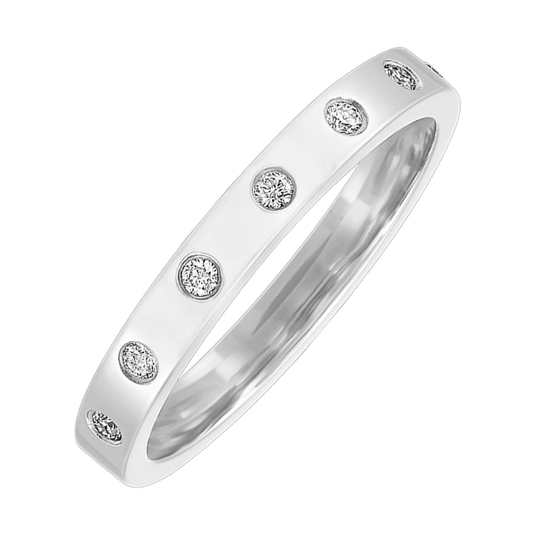 14Kt White Gold Diamond 1/10Ctw Ring