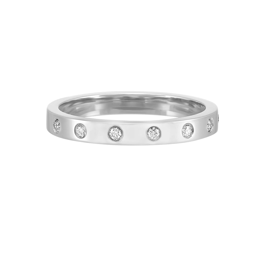 14Kt White Gold Diamond 1/10Ctw Ring