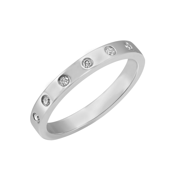 14Kt White Gold Diamond 1/10Ctw Ring
