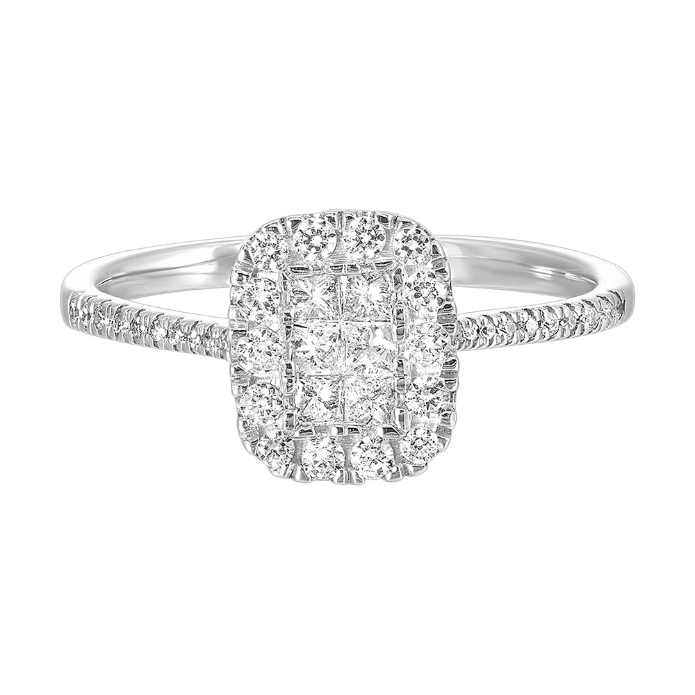 10Kt White Gold Diamond 1/2Ctw Ring